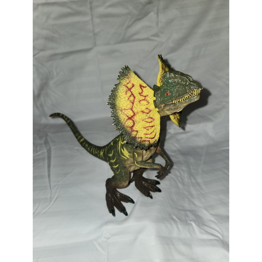 Dilophosaurus Frilled Dinosaur Figure 8 inches Adventure Force, Moving Mouth - Picture 2 of 6